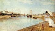 Berthe Morisot The Harbor at Lorient oil painting reproduction